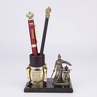 Фигурка на камне "Россия" со стаканом для письменных принадлежностей БФКСПП-96Россия